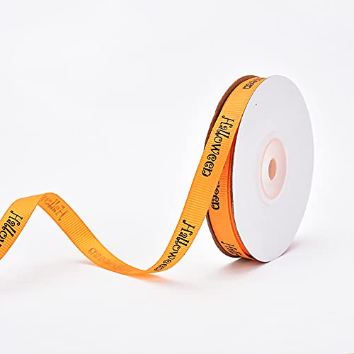 Band. Geschenkband, 22,7 m, 1,0 cm breit, Halloween-Thema, Hexe, Halloween(A) von TNBCCXN