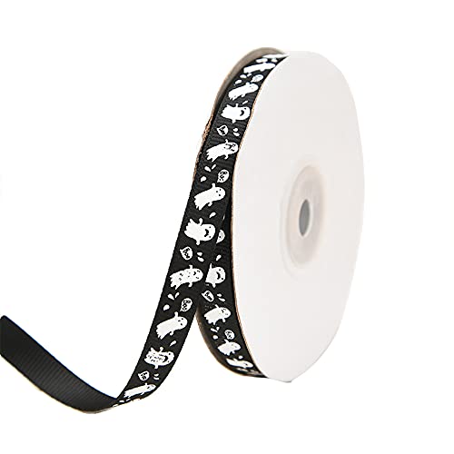 Band. Geschenkband, 22,7 m, 1,0 cm breit, Halloween-Thema, Hexe, Halloween(H) von TNBCCXN