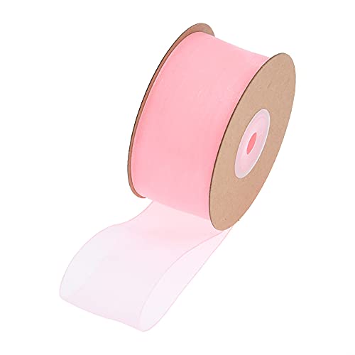 Band. Transparentes Chiffonband, Organza-Satin, transparentes Weihnachtsband mit Draht, for Verpacken(B,25mm(25yard)) von TNBCCXN