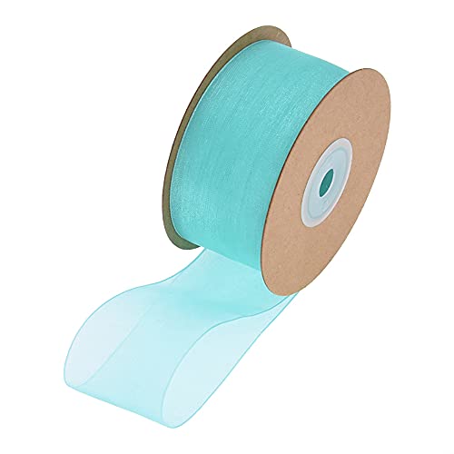 Band. Transparentes Chiffonband, Organza-Satin, transparentes Weihnachtsband mit Draht, for Verpacken(G,38mm(25yard)) von TNBCCXN