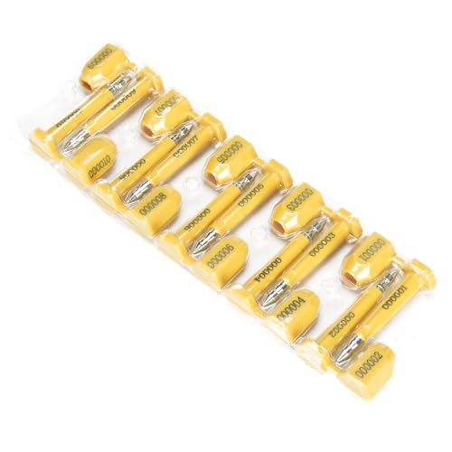 Siegel, nummerierte Schilder 100PCS Lange Bolzen Hohe Sicherheit Versand Container Dichtungen mit(Yellow,50PCS) von TNBCCXN