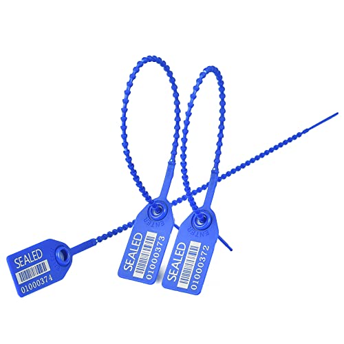 Siegel, nummerierte Schilder 500 nummerierte Sicherheitsetiketten mit Manipulationssiegeln, Etiketten aus Kunststoff for Feuerlöscher(Blue) von TNBCCXN