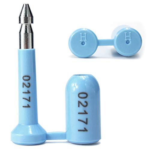 Siegel, nummerierte Schilder Bolzenplomben Hochsicherheits-Frachtcontainerplombe, Türriegel for Transporter(Blue,50 PCS) von TNBCCXN
