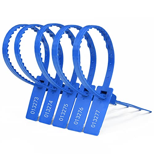 Siegel, nummerierte Schilder Sicherheitssiegel Selbstsichernde manipulationssichere Versandsiegel Nummerierte Sicherheitsetiketten(Blue,100 PCS) von TNBCCXN