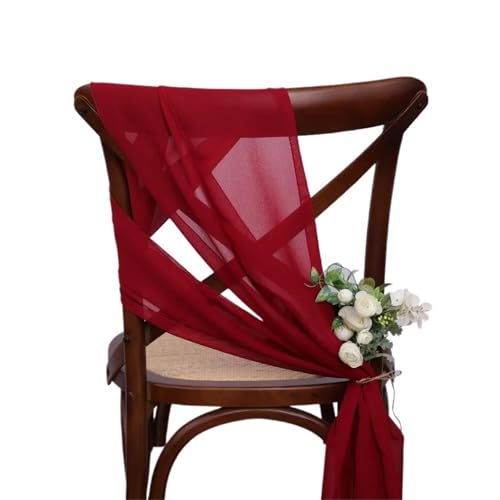 TNBCCXN Stuhl Schärpen, Stuhl Bands 12 Stück, 17 x 275 cm, Dekorationen for Brautpartys, Bankette, Veranstaltungen for Hochzeiten, Geburtstage(Color 8) von TNBCCXN