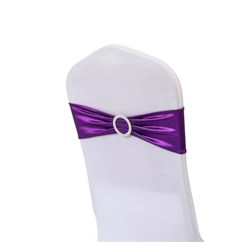 TNBCCXN Stuhl Schärpen, Stuhl Bands Schnalle for Geburtstagsfeiern, Hotelbankette, Luxus, for Hochzeiten, Geburtstage(Purple) von TNBCCXN