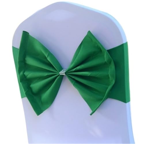TNBCCXN Stuhl Schärpen, Stuhl Bands Sicherheitsgurtschleife for Hotelhochzeitsfeier-Eventdekorationen for Hochzeiten, Geburtstage(Green) von TNBCCXN