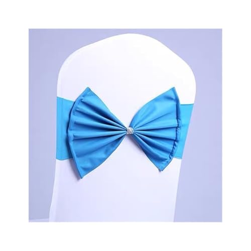 TNBCCXN Stuhl Schärpen, Stuhl Bands Sicherheitsgurtschleife for Hotelhochzeitsfeier-Eventdekorationen for Hochzeiten, Geburtstage(Sky Blue) von TNBCCXN