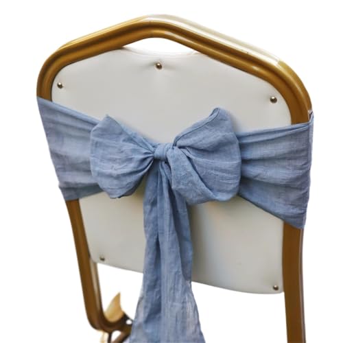 TNBCCXN Stuhl Schärpen, Stuhl Bands Stuhlhussen for Hochzeiten, Stuhlschleifen, Schärpen, Bänder for Brautzeremonien, Geburtstage(Blue,50pcs) von TNBCCXN