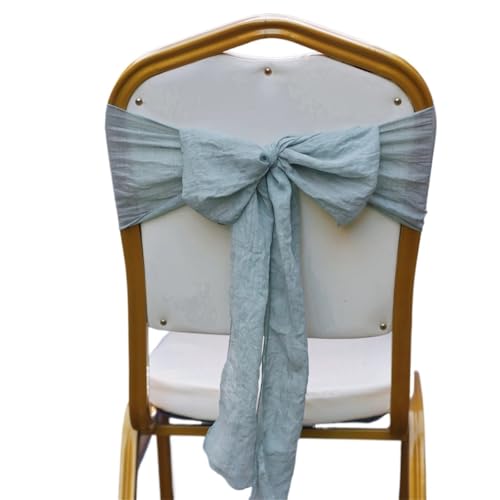 TNBCCXN Stuhl Schärpen, Stuhl Bands Stuhlhussen for Hochzeiten, Stuhlschleifen, Schärpen, Bänder for Brautzeremonien, Geburtstage(Light Green,100pcs) von TNBCCXN