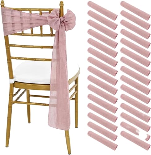 TNBCCXN Stuhl Schärpen, Stuhl Bands Stuhlhussen for Hochzeiten, Stuhlschleifen, Schärpen, Bänder for Brautzeremonien, Geburtstage(Pink,50pcs) von TNBCCXN