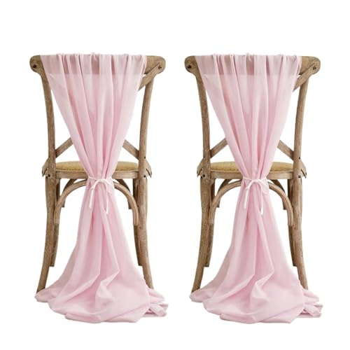 TNBCCXN Stuhl Schärpen, Stuhl Bands Vintage Geburtstagsparty Festival Hochzeit Gang Dekor for Hochzeiten, Geburtstage(12pcs Light Pink) von TNBCCXN