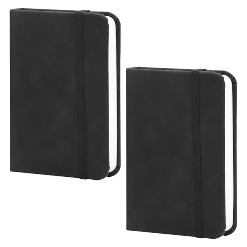 TNSLAND 2 Stück Kleines Notizbuch Tagebuch Taschennotizbuch Hardcover Notizbücher Dickes Pocket Notebook Notizblock A7 mit Markierungsbändern für Büroarbeiten 100 Seiten Schwarzes Leder TNSLAND 2 Stück Kleines Notizbuch Tagebuch Taschennotizbuch Hardcover Notizbücher Dickes Pocket Notebook Notizblock A7 mit Markierungsbändern für Büroarbeiten 100 Seiten Schwarzes Leder von TNSLAND