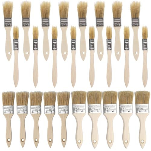 TNSLAND 26 Stück Flachpinsel Set, Lack Pinsel Breit Flächenpinsel Breiter Pinsel für Holzlasur Holzgriffpinsel Flachpinsel Malerpinsel Set Pinselset Lasurpinsel Set für Farben Klebstoffe Malerbedarf TNSLAND 26 Stück Flachpinsel Set, Lack Pinsel Breit Flächenpinsel Breiter Pinsel für Holzlasur Holzgriffpinsel Flachpinsel Malerpinsel Set Pinselset Lasurpinsel Set für Farben Klebstoffe Malerbedarf von TNSLAND