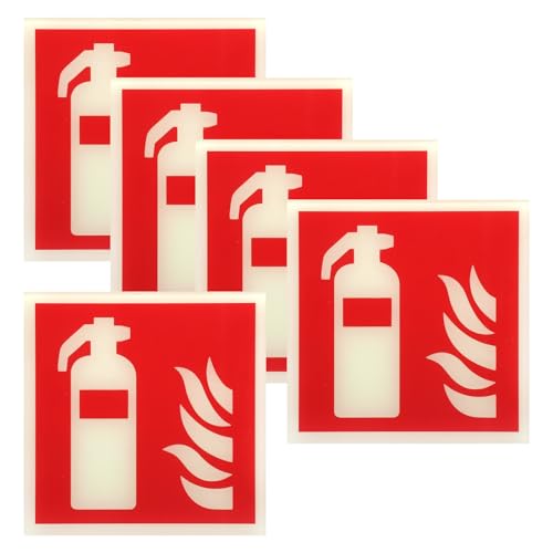 TNSLAND 5 Stück Feuerlöscher Schild, Schild Feuerlöscher, Aufkleber Feuerlöscher, Feuerlöscher Aufkleber, Brandschutzzeichen Brandschutzzeichen nach ISO für Haus Büro Baustelle Auto (15 x 15 cm) TNSLAND 5 Stück Feuerlöscher Schild, Schild Feuerlöscher, Aufkleber Feuerlöscher, Feuerlöscher Aufkleber, Brandschutzzeichen Brandschutzzeichen nach ISO für Haus Büro Baustelle Auto (15 x 15 cm) von TNSLAND