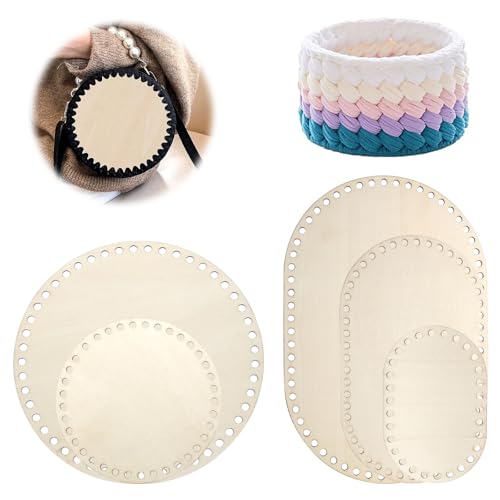 TNSLAND 5 Stück Korbboden zum Häkeln Korbflechten Set Holzboden zum Häkeln Taschenboden zum Häkeln Blanker Korb Flechten Naturholzkorbboden 5 Größen für DIY Korbflechten Rund Ovaler 15/20/25/30cm TNSLAND 5 Stück Korbboden zum Häkeln Korbflechten Set Holzboden zum Häkeln Taschenboden zum Häkeln Blanker Korb Flechten Naturholzkorbboden 5 Größen für DIY Korbflechten Rund Ovaler 15/20/25/30cm von TNSLAND