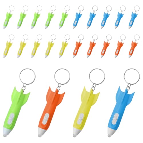 TNSLAND Mitgebsel Kindergeburtstag Raketen Mini Taschenlampe Schlüsselanhänger Kinder 24Pcs Nützliche Gastgeschenke Kleinigkeiten Give Aways Tombola Preise Kleine Geschenke Wundertüte Goodie Bag TNSLAND Mitgebsel Kindergeburtstag Raketen Mini Taschenlampe Schlüsselanhänger Kinder 24Pcs Nützliche Gastgeschenke Kleinigkeiten Give Aways Tombola Preise Kleine Geschenke Wundertüte Goodie Bag von TNSLAND