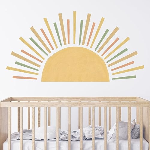 Wandtattoo Sonne Kinderzimmer Boho Wandsticker, Wandtattoo Regenbogen Sonne Wandaufkleber Boho Dekor Kinderzimmer Wandsticker Wanddeko für Kinder Mädchen Junge, Kinderzimmer Wandtattoo Sonne Kinderzimmer Boho Wandsticker, Wandtattoo Regenbogen Sonne Wandaufkleber Boho Dekor Kinderzimmer Wandsticker Wanddeko für Kinder Mädchen Junge, Kinderzimmer von TNSLAND
