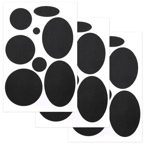 3 Blatt Daunenjacke Reparaturflicken Nylon,Selbstklebender Reparaturflicken aus Nylongewebe, zum Reparieren von Löchern in Kleidung, Schlafsäcken (Schwarz) von TNSOYCA