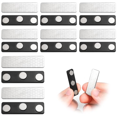 8 Paar Magnetischer Vorhangverschluss, Verdunkelungsrollo Zubehör, mit 3-Punkt Magnet, Selbstklebend Magnetisch, für Fensterrollos Vorhang von TNSOYCA