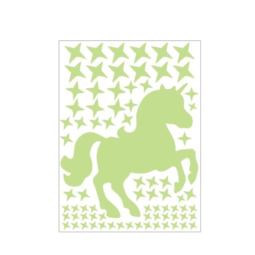 TNSRAY Leuchtsterne Selbstklebend Mädchen Leuchtsticker Einhorn Wandtattoo Kinderzimmer, Sternenhimmel Leuchtaufkleber Aufkleber für Mädchen Jungen, Babyzimmer Deko für Mädchen Geschenke Grün TNSRAY Leuchtsterne Selbstklebend Mädchen Leuchtsticker Einhorn Wandtattoo Kinderzimmer, Sternenhimmel Leuchtaufkleber Aufkleber für Mädchen Jungen, Babyzimmer Deko für Mädchen Geschenke Grün von TNSRAY