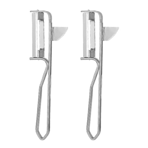 TNSRAY Professional Sparschäler, 2 Stück Schäler aus rostfreiem Edelstahl, Universal Sparschäler Pendelschäler mit geschärftem Ausstecher, Hochwertige Gemüseschäler mit Aushöhler Spargelschäler von TNSRAY