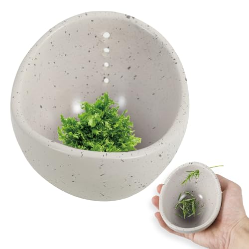 Stripper-Schale,Handmade Resin Herb Peeling Bowl mit verschiedenen runden Löchern Größen,10×8,5×6,5 cm,Effiziente Herb Peeling Cup,Küche Blatt Stripping Tools für Mahlzeit Vorbereitung(Weiß) von TNTGMG