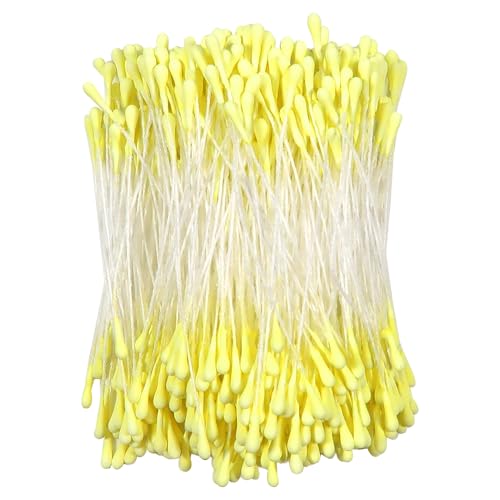 TOAOB 1 Box Pfeifenreiniger Blumen Staubblatt Gelb mit Zwei Perlen Köpfen 3mm Kunstblume Staubgefäß Pfeifenreiniger Blumen Zubehör für DIY Handwerksprojekt TOAOB 1 Box Pfeifenreiniger Blumen Staubblatt Gelb mit Zwei Perlen Köpfen 3mm Kunstblume Staubgefäß Pfeifenreiniger Blumen Zubehör für DIY Handwerksprojekt von TOAOB THE ONE AND ONLY BABY