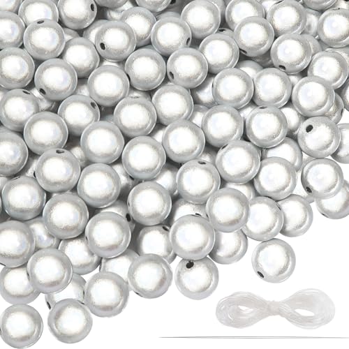 TOAOB 10 mm Acryl Reflektierende Perlen Weiß 200 Stück Wunderperlen Lllusionsperle für Armbänder Halsketten Schmuckherstellung Hübsch Unter Licht TOAOB 10 mm Acryl Reflektierende Perlen Weiß 200 Stück Wunderperlen Lllusionsperle für Armbänder Halsketten Schmuckherstellung Hübsch Unter Licht von TOAOB THE ONE AND ONLY BABY