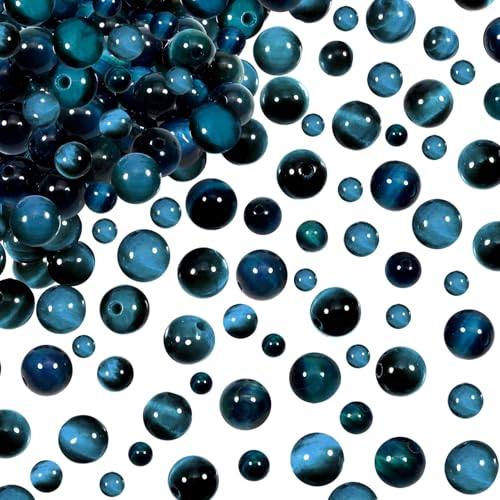 TOAOB 100 Stück 4 mm 6 mm 8 mm Natürliche Edelstein Perlen Tigerauge Blau Runde Lose Perlen mit Loch zum Schmuck Basteln Auffädeln DIY Armband Halsketten Schmuckherstellung TOAOB 100 Stück 4 mm 6 mm 8 mm Natürliche Edelstein Perlen Tigerauge Blau Runde Lose Perlen mit Loch zum Schmuck Basteln Auffädeln DIY Armband Halsketten Schmuckherstellung von TOAOB THE ONE AND ONLY BABY