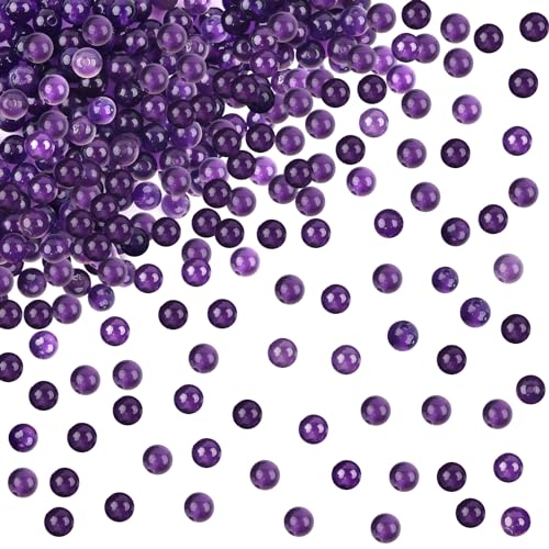 TOAOB 100 Stück 4mm Natürliche Edelstein Perlen Amethyst Achat Runde Lose Perlen mit Loch zum Schmuck Basteln Auffädeln Armband Halsketten Schmuckherstellung TOAOB 100 Stück 4mm Natürliche Edelstein Perlen Amethyst Achat Runde Lose Perlen mit Loch zum Schmuck Basteln Auffädeln Armband Halsketten Schmuckherstellung von TOAOB THE ONE AND ONLY BABY