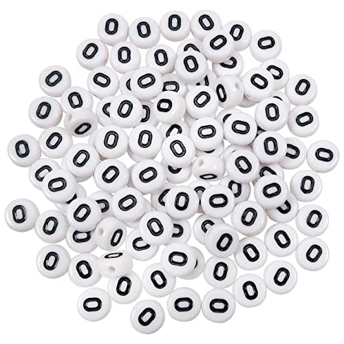 TOAOB 100 Stück 4x7mm Buchstabenperlen Vokal Weiß Buchstaben O Perlen Rund Acryl Spacer Perlen für Schmuckherstellung TOAOB 100 Stück 4x7mm Buchstabenperlen Vokal Weiß Buchstaben O Perlen Rund Acryl Spacer Perlen für Schmuckherstellung von TOAOB THE ONE AND ONLY BABY