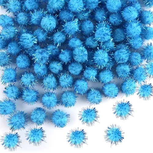 TOAOB 100 Stück Blau Pompons zum Basteln Glitzer 25 mm Mini Pompom Flauschigen Plüsch set Bälle Kunst Bommel für Dekorieren Verzieren Nähen DIY Lustige Kreativen Handwerk TOAOB 100 Stück Blau Pompons zum Basteln Glitzer 25 mm Mini Pompom Flauschigen Plüsch set Bälle Kunst Bommel für Dekorieren Verzieren Nähen DIY Lustige Kreativen Handwerk von TOAOB THE ONE AND ONLY BABY
