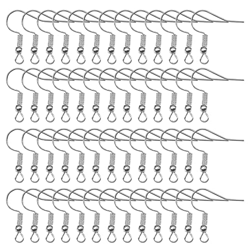 TOAOB 100 Stück Edelstahl Ohrring Haken Ohrhänger Ohrhaken Ohrring Haken Hypoallergene Ohrhaken Ohrringe Zubehör mit Perlen und Spule für DIY Ohrhänger Schmuckherstellung TOAOB 100 Stück Edelstahl Ohrring Haken Ohrhänger Ohrhaken Ohrring Haken Hypoallergene Ohrhaken Ohrringe Zubehör mit Perlen und Spule für DIY Ohrhänger Schmuckherstellung von TOAOB THE ONE AND ONLY BABY