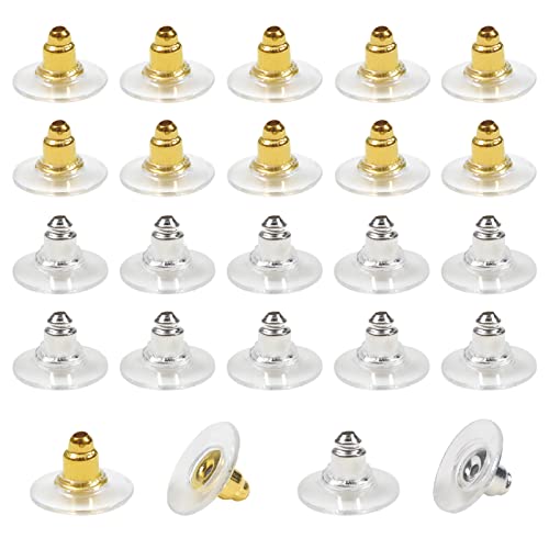 TOAOB 100 Stück Edelstahl Ohrstecker Verschluss Gold und Silber Ohrringe Stecker Kunststoff Ohrring Rücken Earring Backs für Haken Ohrstecker DIY Schmuckherstellung TOAOB 100 Stück Edelstahl Ohrstecker Verschluss Gold und Silber Ohrringe Stecker Kunststoff Ohrring Rücken Earring Backs für Haken Ohrstecker DIY Schmuckherstellung von TOAOB THE ONE AND ONLY BABY