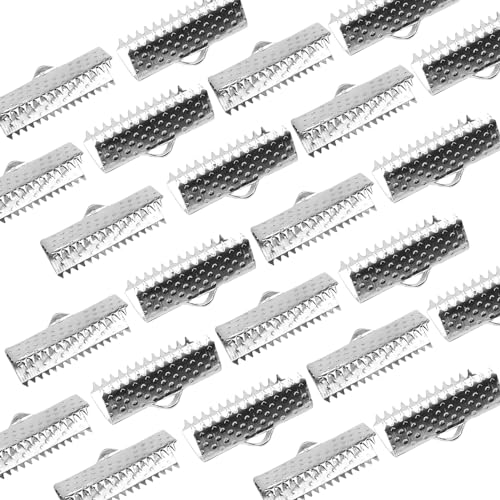 TOAOB 100 Stück Silberton Metall Bandklemmen Ribbon End 20mm mit Haltekrallen für Karabinerverschluss Jump Ringe Schmuckherstellung TOAOB 100 Stück Silberton Metall Bandklemmen Ribbon End 20mm mit Haltekrallen für Karabinerverschluss Jump Ringe Schmuckherstellung von TOAOB THE ONE AND ONLY BABY