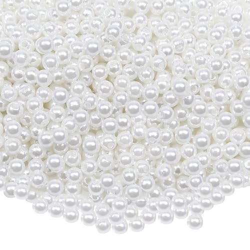 TOAOB 1000 Stück 5mm Plastik Perlen Runde Schmuckperlen Weiß Kunstperlen Kunststoff Bastelperlen für Schmuckherstellung TOAOB 1000 Stück 5mm Plastik Perlen Runde Schmuckperlen Weiß Kunstperlen Kunststoff Bastelperlen für Schmuckherstellung von TOAOB THE ONE AND ONLY BABY
