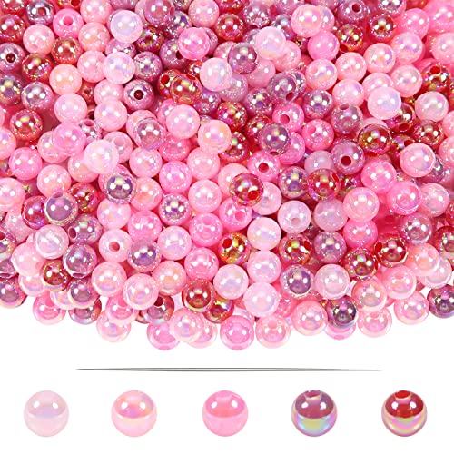 TOAOB 1000 Stück Bastelperlen Rosa Serie 6 mm Acrylperlen mit Loch Runde Perlen zum Auffädeln für DIY Schmuckherstellung Armbänder Halsketten Kleidung Basteln TOAOB 1000 Stück Bastelperlen Rosa Serie 6 mm Acrylperlen mit Loch Runde Perlen zum Auffädeln für DIY Schmuckherstellung Armbänder Halsketten Kleidung Basteln von TOAOB THE ONE AND ONLY BABY
