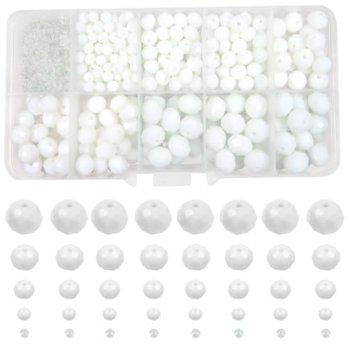 TOAOB 1000 Stück Facettenperlen Weiß 2 mm 4 mm 6 mm 8 mm 10 mm Glaskristall Perlen Facettierte Glasperlen für Armbänder Halskette Ohrringe Schmuckherstellung TOAOB 1000 Stück Facettenperlen Weiß 2 mm 4 mm 6 mm 8 mm 10 mm Glaskristall Perlen Facettierte Glasperlen für Armbänder Halskette Ohrringe Schmuckherstellung von TOAOB THE ONE AND ONLY BABY