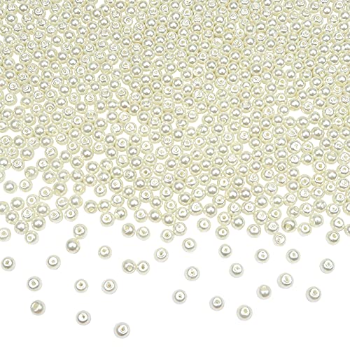 TOAOB 1000 Stück Glasperlen Runde Beige 4mm Lose Perlen für Schmuckherstellung von TOAOB THE ONE AND ONLY BABY