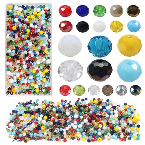 TOAOB 1000 Stück facettierte Kristallglasperlen 4 mm 6 mm 8 mm Bunte Tschechische Kristallperlen Rondelle für Armbänder Halsketten Modeschmuck DIY Schmuck TOAOB 1000 Stück facettierte Kristallglasperlen 4 mm 6 mm 8 mm Bunte Tschechische Kristallperlen Rondelle für Armbänder Halsketten Modeschmuck DIY Schmuck von TOAOB THE ONE AND ONLY BABY