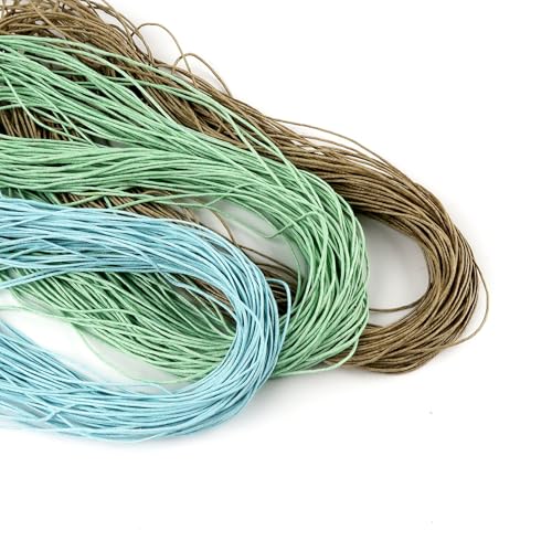 TOAOB 105 Meters Gewachste Baumwollschnur Hellblau Hellgrün Leichter Kaffee Wachsband Baumwollkordel Durchmesser 1mm für Schmuckherstellung DIY Handwerk Machen TOAOB 105 Meters Gewachste Baumwollschnur Hellblau Hellgrün Leichter Kaffee Wachsband Baumwollkordel Durchmesser 1mm für Schmuckherstellung DIY Handwerk Machen von TOAOB THE ONE AND ONLY BABY
