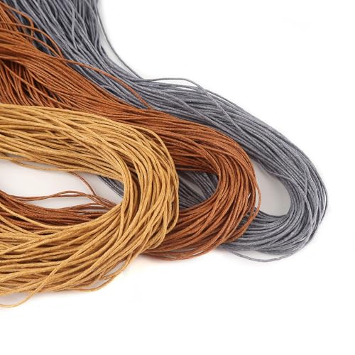 TOAOB 105 Meters Gewachste Grau Orangegelb Roterkaffeefarbe Wachsband Baumwollkordel Durchmesser 1mm für Schmuckherstellung DIY Handwerk Machen TOAOB 105 Meters Gewachste Grau Orangegelb Roterkaffeefarbe Wachsband Baumwollkordel Durchmesser 1mm für Schmuckherstellung DIY Handwerk Machen von TOAOB THE ONE AND ONLY BABY