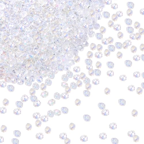 TOAOB 1050 Stück Perlen für Armbänder Facettenperlen Transparente AB Farbe 4 mm Rund Glaskristall Perlen Facettierte Glasperlen Halskette Ohrringe Schmuckherstellung TOAOB 1050 Stück Perlen für Armbänder Facettenperlen Transparente AB Farbe 4 mm Rund Glaskristall Perlen Facettierte Glasperlen Halskette Ohrringe Schmuckherstellung von TOAOB THE ONE AND ONLY BABY