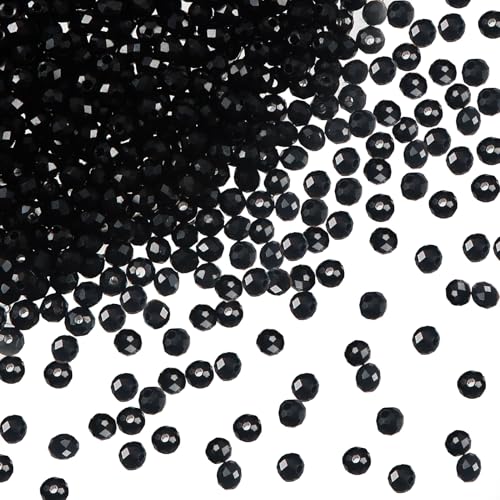 TOAOB 1050 Stück Perlen für Armbänder Facettenperlen Transparente Schwarz 4 mm Rund Glaskristall Perlen Facettierte Glasperlen Halskette Ohrringe Schmuckherstellung TOAOB 1050 Stück Perlen für Armbänder Facettenperlen Transparente Schwarz 4 mm Rund Glaskristall Perlen Facettierte Glasperlen Halskette Ohrringe Schmuckherstellung von TOAOB THE ONE AND ONLY BABY