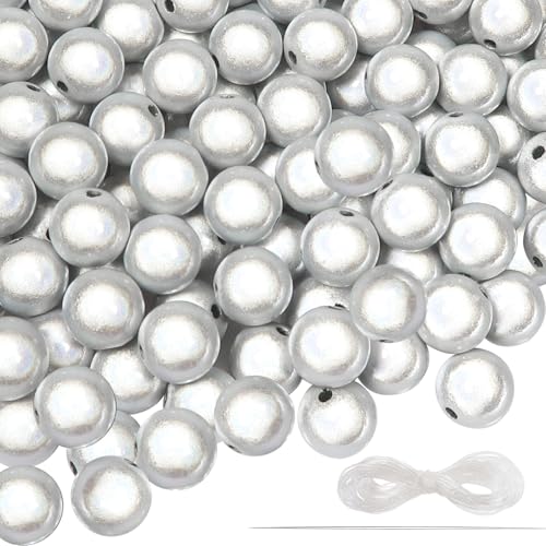 TOAOB 12 mm Acryl Reflektierende Perlen Weiß 120 Stück Wunderperlen Lllusionsperle für Armbänder Halsketten Schmuckherstellung Hübsch Unter Licht TOAOB 12 mm Acryl Reflektierende Perlen Weiß 120 Stück Wunderperlen Lllusionsperle für Armbänder Halsketten Schmuckherstellung Hübsch Unter Licht von TOAOB THE ONE AND ONLY BABY