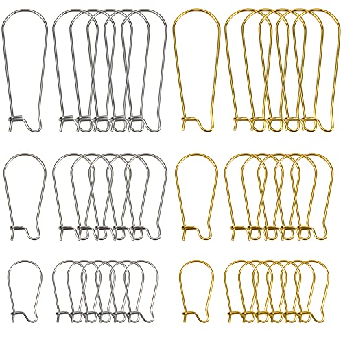 TOAOB 120 Stück Ohrringhaken Hypoallergene Nierenohrringe Rostfreier Stahl Austauschbare Ohrhaken Golden und Silberton Ohrringe Gemischte Größe für Schmuck Zubehör DIY Schmuckherstellung TOAOB 120 Stück Ohrringhaken Hypoallergene Nierenohrringe Rostfreier Stahl Austauschbare Ohrhaken Golden und Silberton Ohrringe Gemischte Größe für Schmuck Zubehör DIY Schmuckherstellung von TOAOB THE ONE AND ONLY BABY