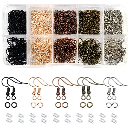 TOAOB 1350 Stück 18x19mm Metall Ohrring Haken Ohrhaken mit Kugel Spule und 4mm Biegeringe Set Mehrfarbig für DIY Ohrringe Schmuckherstellung TOAOB 1350 Stück 18x19mm Metall Ohrring Haken Ohrhaken mit Kugel Spule und 4mm Biegeringe Set Mehrfarbig für DIY Ohrringe Schmuckherstellung von TOAOB THE ONE AND ONLY BABY