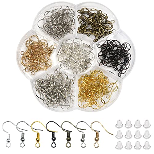 TOAOB 140 Stück 925 Kupfer Versilbert Ohrring Haken Set Ohrhaken Ohrring Mehrfarbig und 200 Stück Ohrring Stopper für DIY Ohrringe Schmuckherstellung TOAOB 140 Stück 925 Kupfer Versilbert Ohrring Haken Set Ohrhaken Ohrring Mehrfarbig und 200 Stück Ohrring Stopper für DIY Ohrringe Schmuckherstellung von TOAOB THE ONE AND ONLY BABY