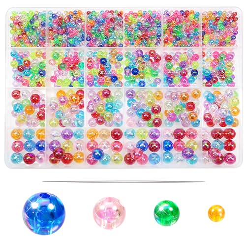 TOAOB 1500 Glasperlen AB Farbe Kunstperle Runde Vasenfüller Perlen Schmuckherstellung Nachahmung Perlen 4mm 6mm 8mm 10mm für Halskette Armbänder Schmuck Basteln TOAOB 1500 Glasperlen AB Farbe Kunstperle Runde Vasenfüller Perlen Schmuckherstellung Nachahmung Perlen 4mm 6mm 8mm 10mm für Halskette Armbänder Schmuck Basteln von TOAOB THE ONE AND ONLY BABY
